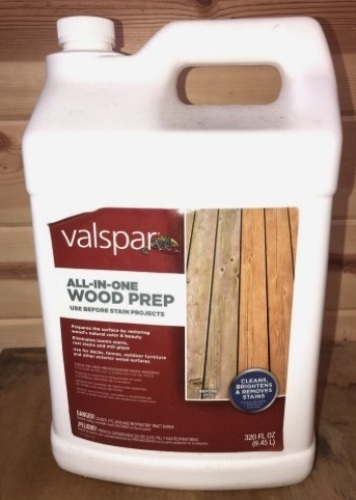 Pallet of 48 Valspar All-In-One Biodegradable Wood Prep Deck Cleaner Remove Stains,320-fl Oz. $2400.00 - Lot 599