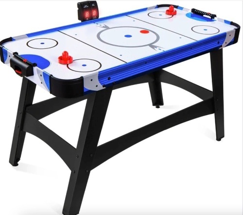 Air Hockey Table w/ 2 Pucks, 2 Paddles, LED Score Board - 58in $209.99 - Lot 549