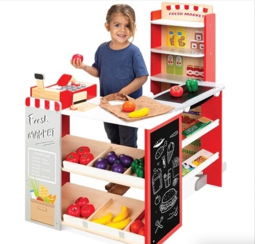 Kids Pretend Play Grocery Store Supermarket Toy Set w/ Accessories $169.99 - Lot 514