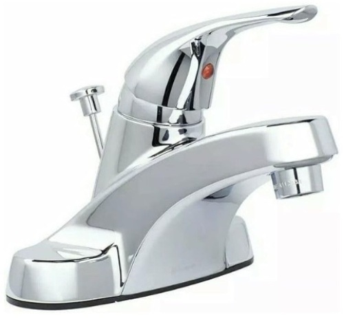 GLACIER BAY Aragon 1002 226 981 4" CENTERSET Low-ARC Bathroom Faucet/ Chrome Finish/ Exclusive ClickInstall Drain for Quick lot of 4 faucets - Lot 602b