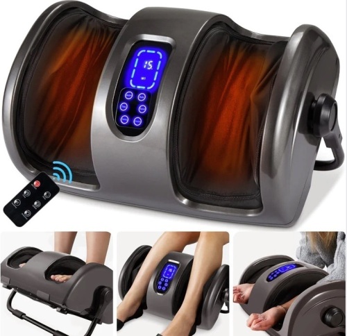 Reflexology Shiatsu Foot Massager w/ High-Intensity Rollers, Remote Control $199.99 - Lot 525