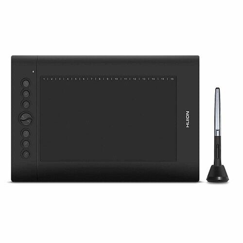Huion H610 Pro V2 Graphic Drawing Tablet Android Supported Pen Tablet Tilt - Lot 601
