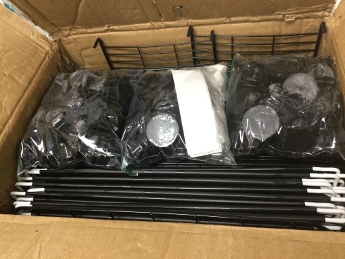 Large Cat Cage Indoor DIY Cat Fence. Black - Lot 722