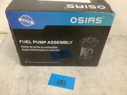 Osias Fuel Pump Assembly - Lot 281