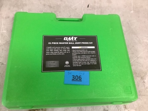 Omt 21 Piece Master Ball Joint Press Kit - Lot 306