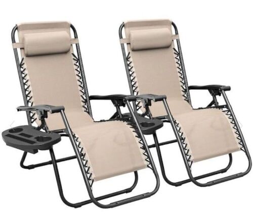 Zero Gravity Patio Chair, Set of 2  - Lot 342
