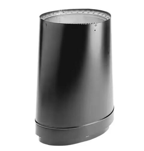 DuraVent DVL 10 in. Oval-to-Round Adapter in Black  - Lot 536