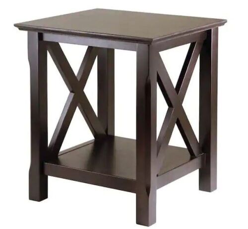 Winsome Wood Xola Cappuccino End Table - Unknown if Hardware is Complete - Lot 576