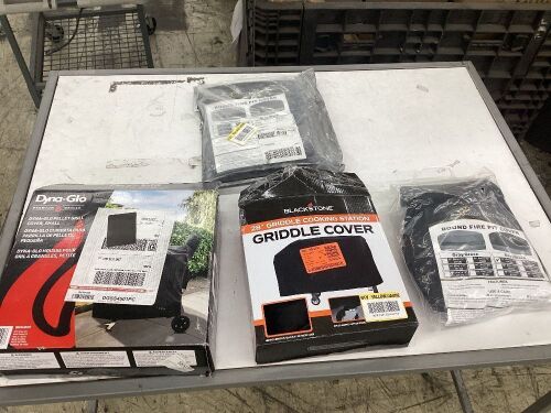 Lot of (2) Grill Covers & (2) Fire Pit Covers  - Lot 626