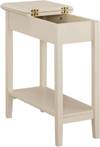 Naomi Home Roxy Narrow Flip Top End Table with Storage - Lot 646