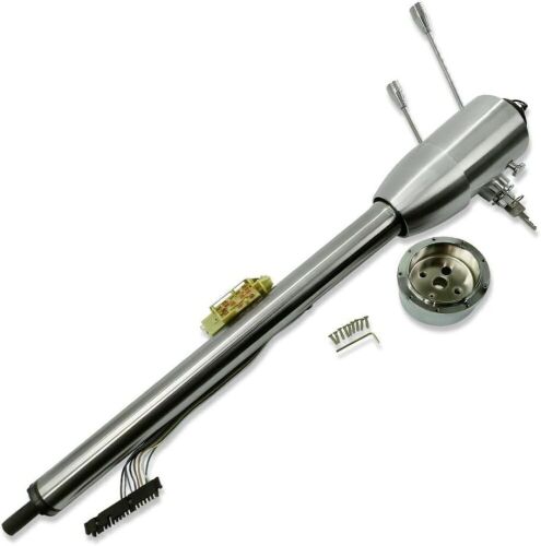 32" GM Natural Manual Tilt Steering Column w/ Key & Wheel Adapter  - Lot 506