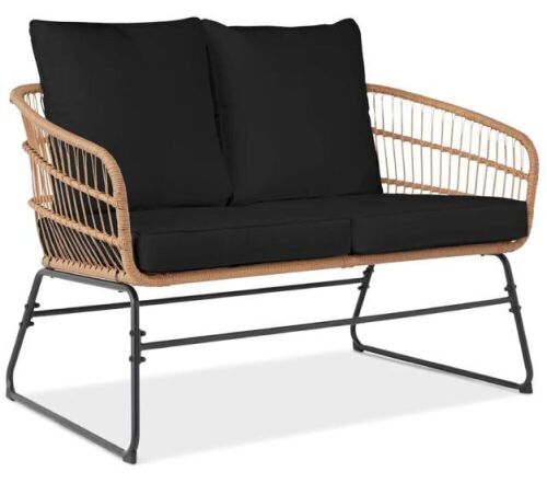 Wicker Outdoor Loveseat - No Hardware  - Lot 122