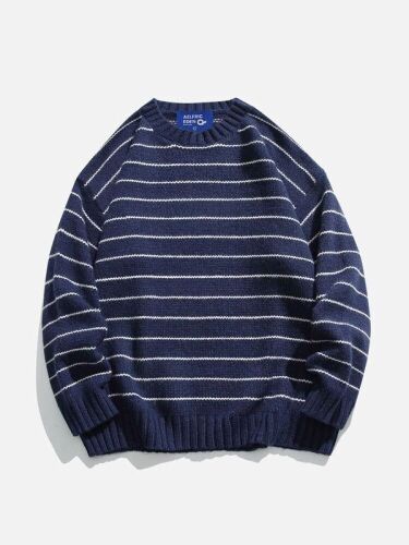 Aelfric Eden Solid Stripes Sweater, Medium  - Lot 534