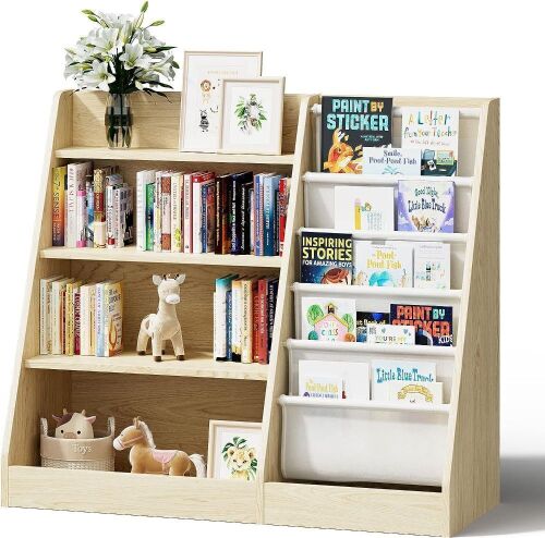 4 Tier Kids Wooden Bookshelf4 Tier Kids Wooden Bookshelf - Lot 703