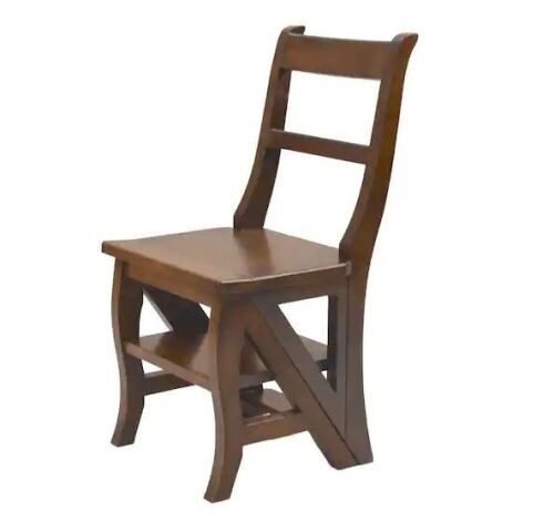 Carolina Cottage Chestnut Wood Folding Library Chair  - Lot 358