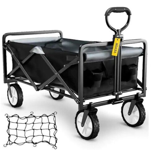 3.2 cu. ft. Steel Collapsible Folding Wagon Cart 176 lbs. Load   - Lot 365