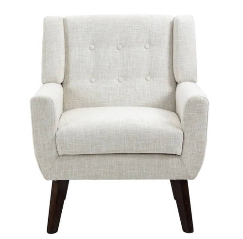 Uixe Beige Linen Arm Chair - Lot 87