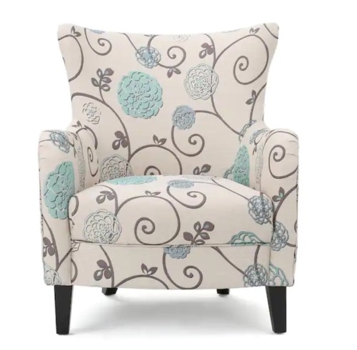 Noble House Arabella Multicolor Colored Fabric Club Chair - Lot 84