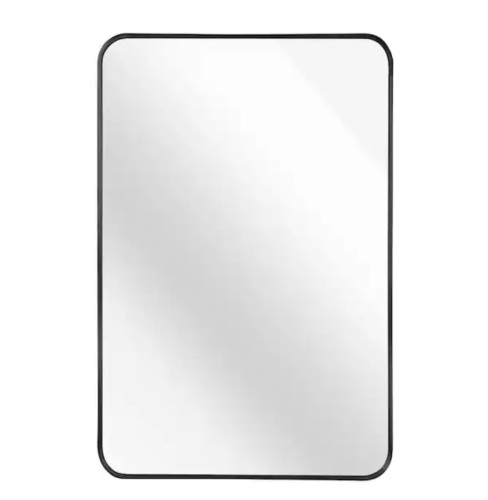 Ta. 24 in. W x 32 in. H Black Rectangle Framed Mirror - Lot 514