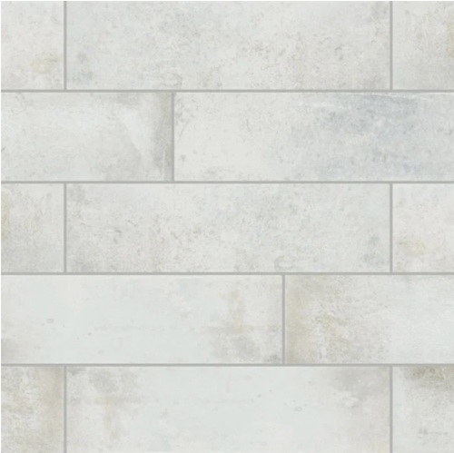 Brickhaven Pearl 2 in. x 8 in. Glazed Porcelain Floor and Wall Tile (4 sq. ft./Case) - Lot 640