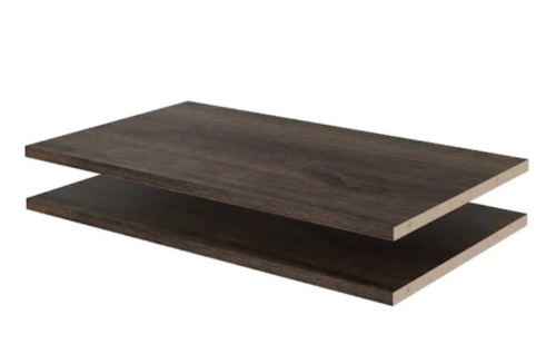 Closet Evolution 24 in. W x 14 in. D Espresso Wood Shelves, 2 Pack  - Lot 660