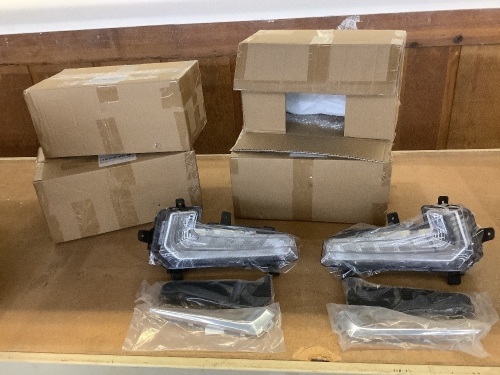 Lot of (4) Pair of Daytime Running Lamps w/ Trim for 16-18 Chevy Malibu  - Lot 172