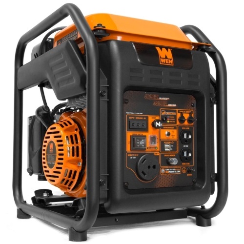 WEN GN400iX RV-Ready 4000-Watt Open Frame Inverter Generator with CO Shutdown Sensor  - Lot 28