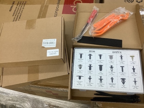 Lot of (3) 415 Pcs Car Retainer Clips & Plastic Fasteners Kit - Lot 297