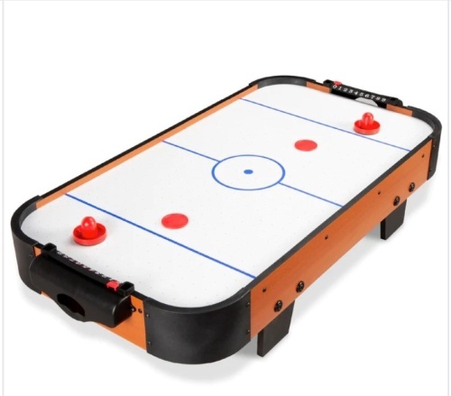Tabletop Air Hockey Arcade Game Table w/ 2 Pucks, 2 Strikers - 40in - Lot 107