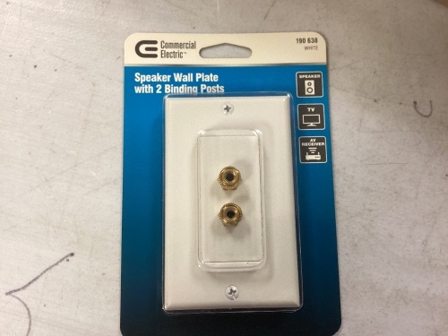 4 pack Speaker wall plates with 2 binding post - Lot 219