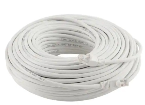 100 ft. CAT6 Ethernet Cable in White - Lot 232
