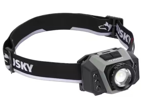 600 Lumens Dual Power Twist to Focus Rechargeable Headlamp. Lot of 4 - Lot 244