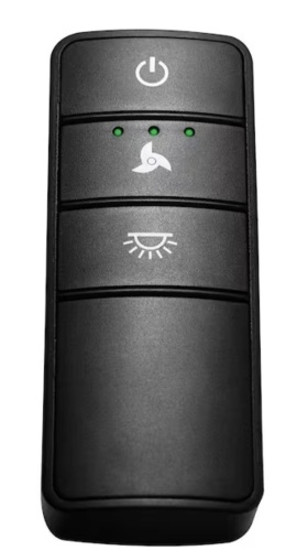 Universal 3-speed Damp Rated Ceiling Fan Remote Control with Dimming Black. Lot of 2 - Lot 246
