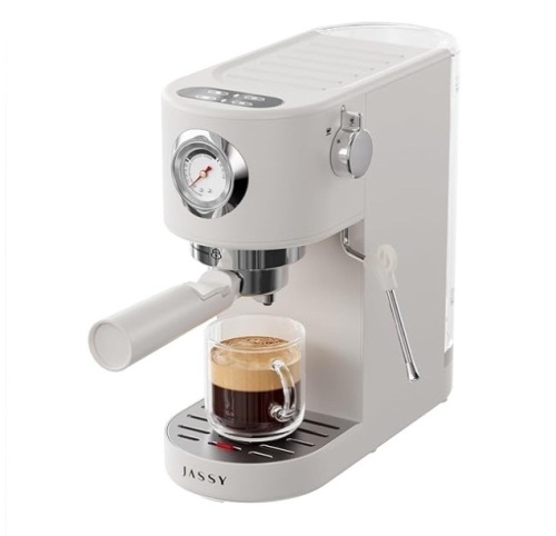JASSY Espresso Coffee Machine 20 Bar Latte Maker Compact Design - Lot 263
