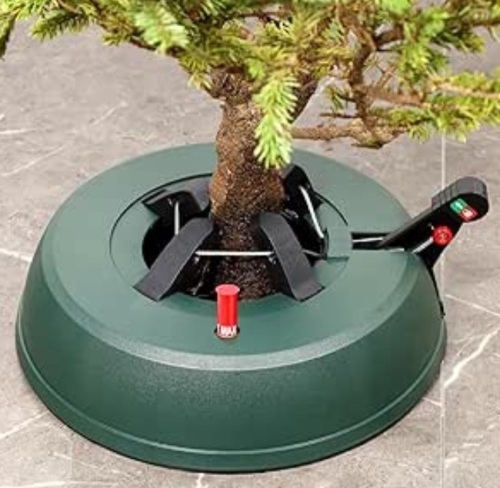 Blissun Christmas Tree Stand with Water Reservoir, Fast Clamp, Foot Pedal, Water Level Indicator, Fits up to 7FT Real and Artificial Trees - Lot 264