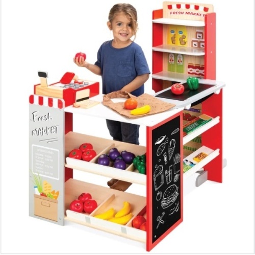 Kids Pretend Play Grocery Store Supermarket Toy Set w/ Accessories - Lot 122