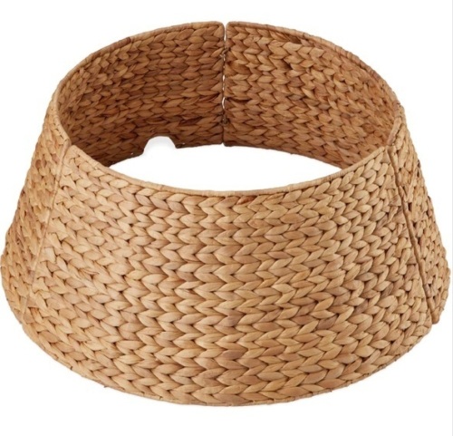 Woven Hyacinth Christmas Holiday Tree Collar - 24in - Lot 139