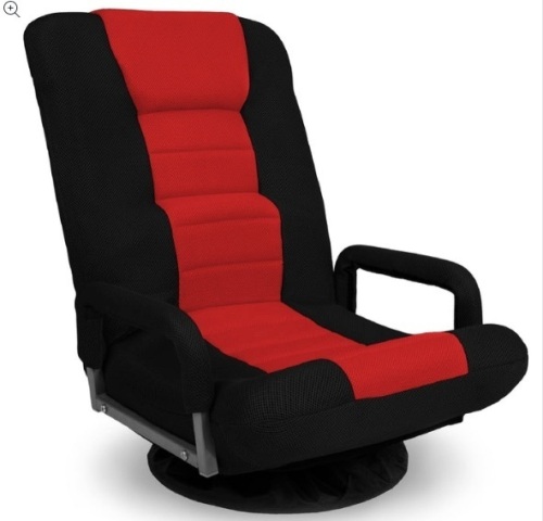 Gaming Floor Chair w/ 360-Degree Swivel, Armrest, Adjustable Backrest - Lot 314