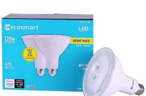 Case of (18) 2packs 120-Watt Equivalent PAR38 Dimmable Energy Star Flood LED Light Bulb Bright White $243.36 - Lot 754