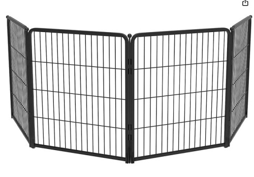 FXW Dog Playpen Designed for Indoor Use, 4 Add-on Panels, 32" Height for Small and Medium Dogs - Lot 372