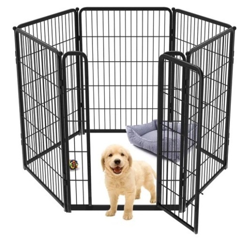 FXW Homeplus Dog Playpen Indoor, 6 Panels 40" Height Dog Fence Exercise Pen for small Dogs, inside Pet Puppy Playpen $129.99 - Lot 373