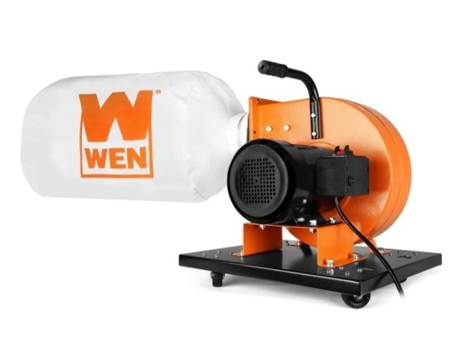 WEN DC3474 7.4-Amp Rolling Dust Collector with Induction Motor, 15-Gallon Bag and Optional Wall Mount $197.32 - Lot 375