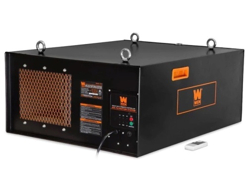 WEN 3417 3-Speed Remote-Controlled Industrial-Strength Air Filtration System (556/702/1044 CFM) $297.75 - Lot 404