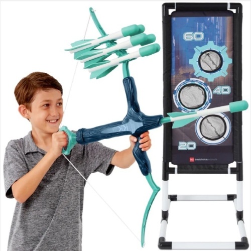 Kids Bow & Arrow Set, Children's Play Archery Toy w/ Target Stand $59.99 - Lot 415