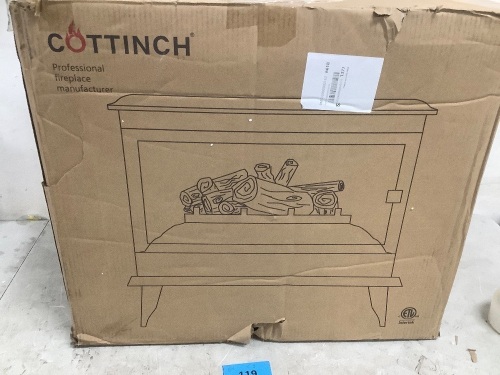 Cottinch 3-Sided Elect. Fireplace - Lot 119