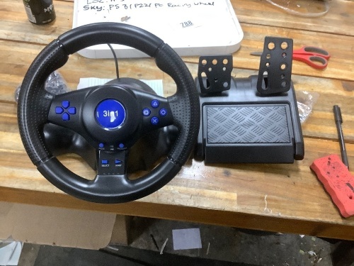 PS 31P221 PC 3in1 Racing Wheel - Lot 788
