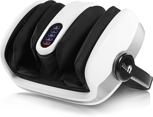 Cloud Massage Shiatsu Foot Massager for Circulation and Pain Relief - Machine for Relaxation, Plantar Fasciitis Relief, Neuropathy, Heat Therapy - FSA/HSA Eligible - Lot 822