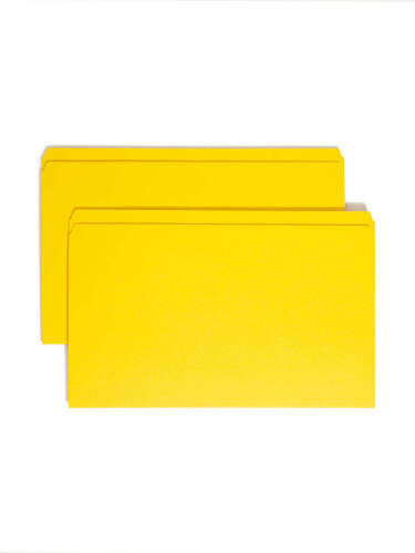 Reinforced Tab File Folders, Straight-Cut Tab 100ct - Lot 910