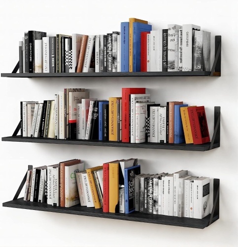 Forbena Floating Book Shelves for Wall Set of 3 - Lot 912