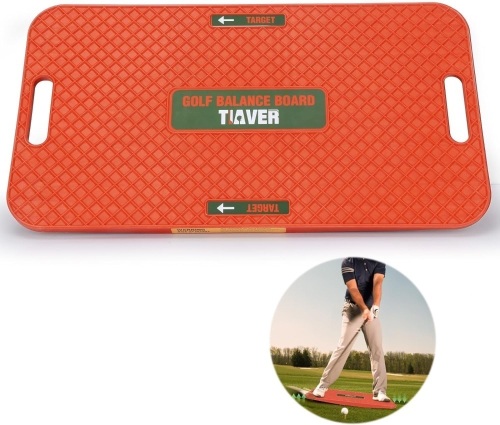 Golf Pressure Plate, Golf Balance Board, Weight Shift Board, Golf Trainer for Beginner, Enhance Swing Stability and Weight Control - Lot 925